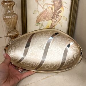 Vintage Corovelle Gold Oval Tray
